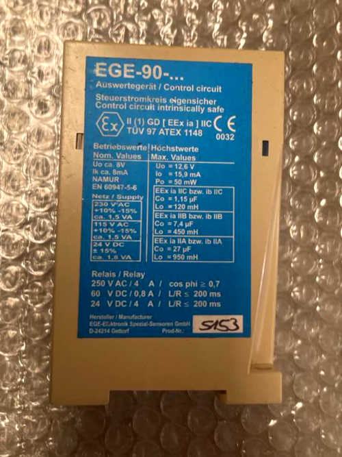 Steuerkreis EGE-90-Ex1-24 Control Circuit Sensor
