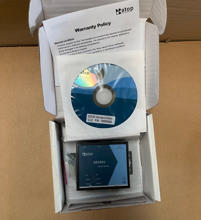 ATOP – SE5002 – 2‑Port Industrial Serial‑to‑Ethernet Device Server