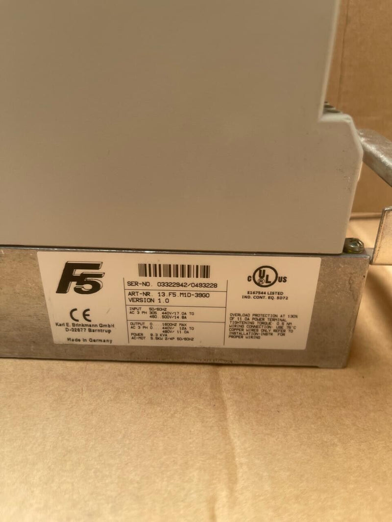 KEB - 13.F5.M1D-39G0 - COMBIVERT F5 Series Drive Controller with Display