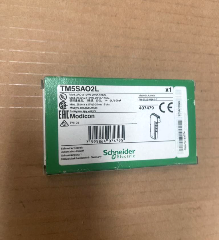 Schneider Electric Modicon TM5SAO2L Mod. 2AO 10V/0-20mA 12 bits