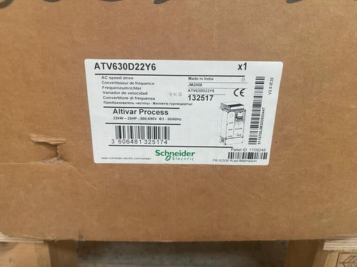 Schneider Electric ATV630D22Y6 AC speed drive 22kW - 25HP - 500-690V Alltivar