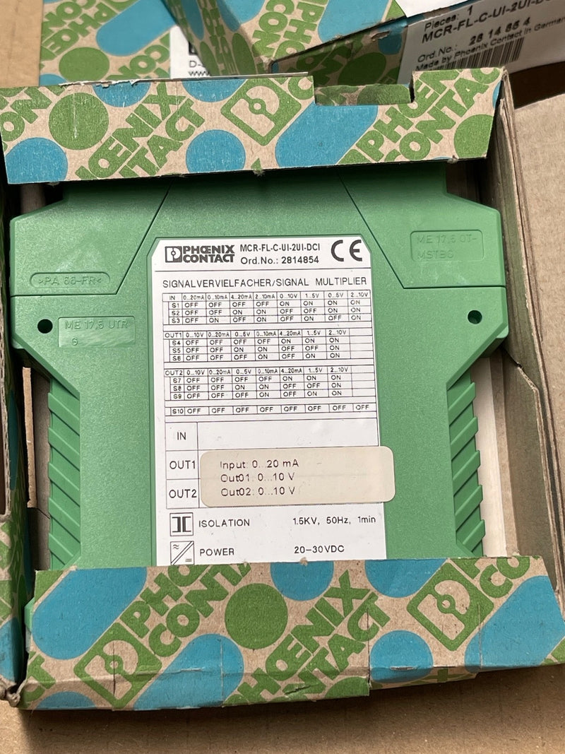 Phoenix Contact – 2814854 – MCR‑FL‑C‑UI‑2UI‑DCI Signal Conditioner