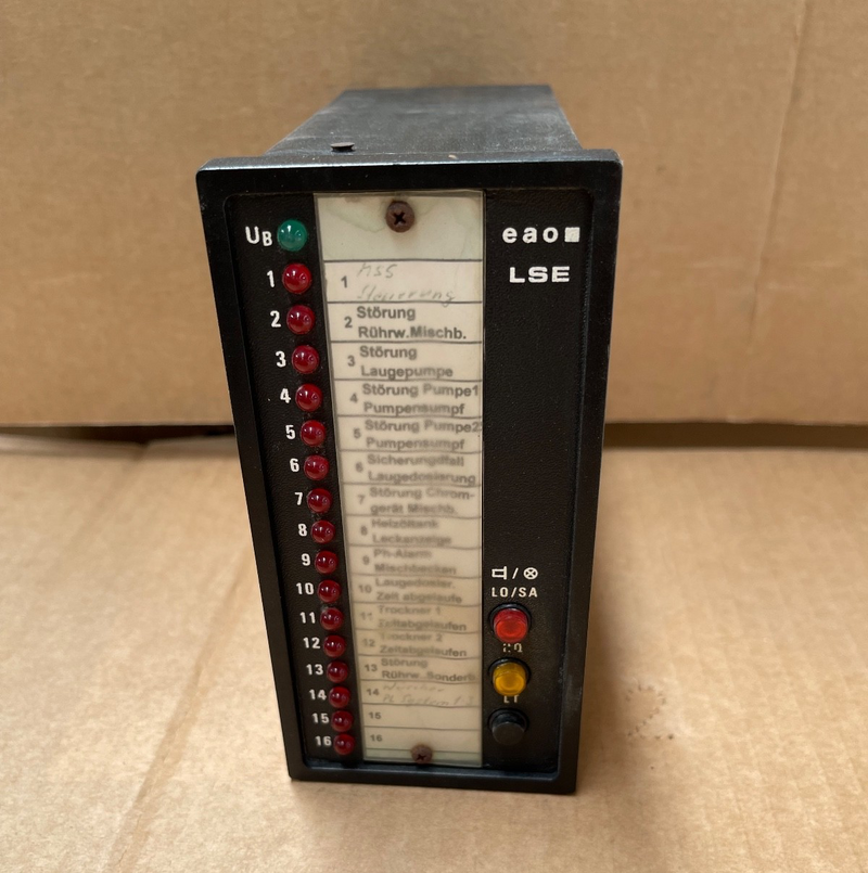 EAO – LSE16-622.710 – 16-Channel Alarm Indicator Panel 230 V AC/DC