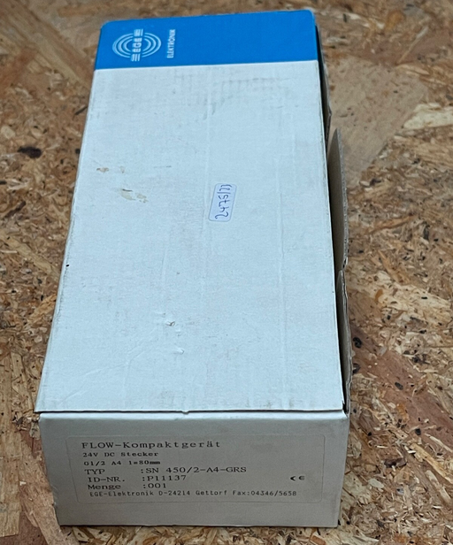 EGE Elektronik - SN 450/2-A4-GRS - Thermodynamic Flow Controller, G1/2”, 24 V DC