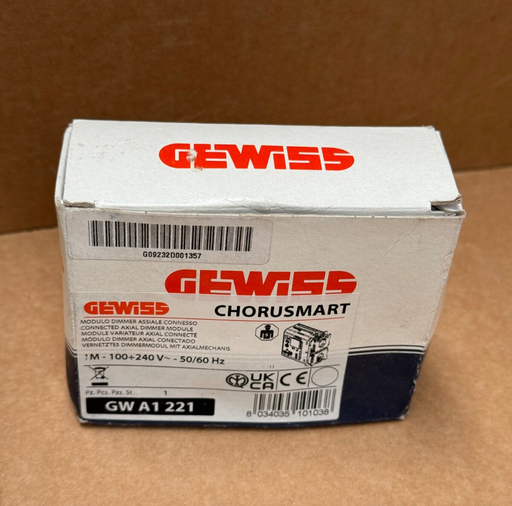 Gewiss – GWA1221 – ChoruSmart Zigbee Axial Dimmer, 100–240 VAC, 4–150 W