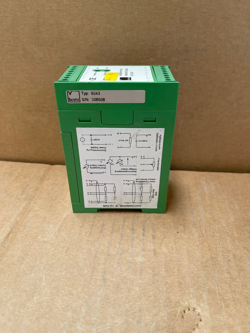 Burster – 9243 – Amplifier Module (Strain Gauge / Potentiometric / DC‑Sensor)