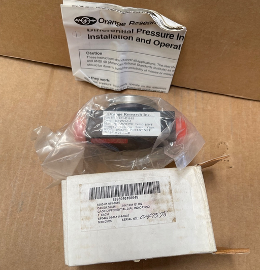 Orange Research – 1201‑E1102 – Differential Pressure Gauge/Flow‐Meter 3000 psig