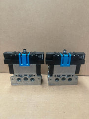Festo - MEBH-5/3G-D-1-ZSR-C 184498 Magnetventil + 2x MSEB-3-24DC 373855D