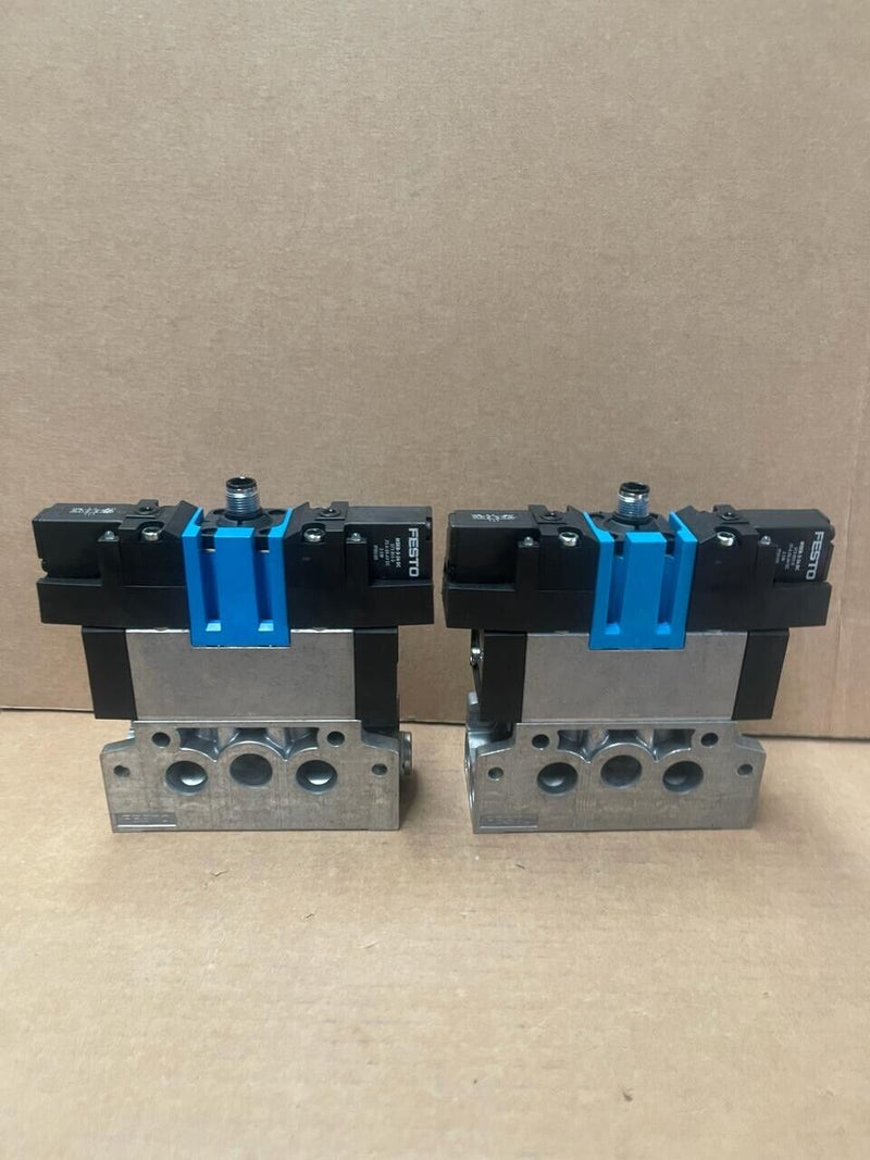 Festo - MEBH-5/3G-D-1-ZSR-C 184498 Magnetventil + 2x MSEB-3-24DC 373855D