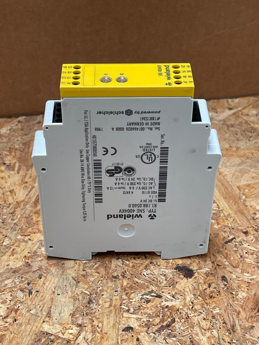 Wieland - SNE 4004KV - Safety Relay Expansion Module, 24 V DC, 4 NO + 3 NC