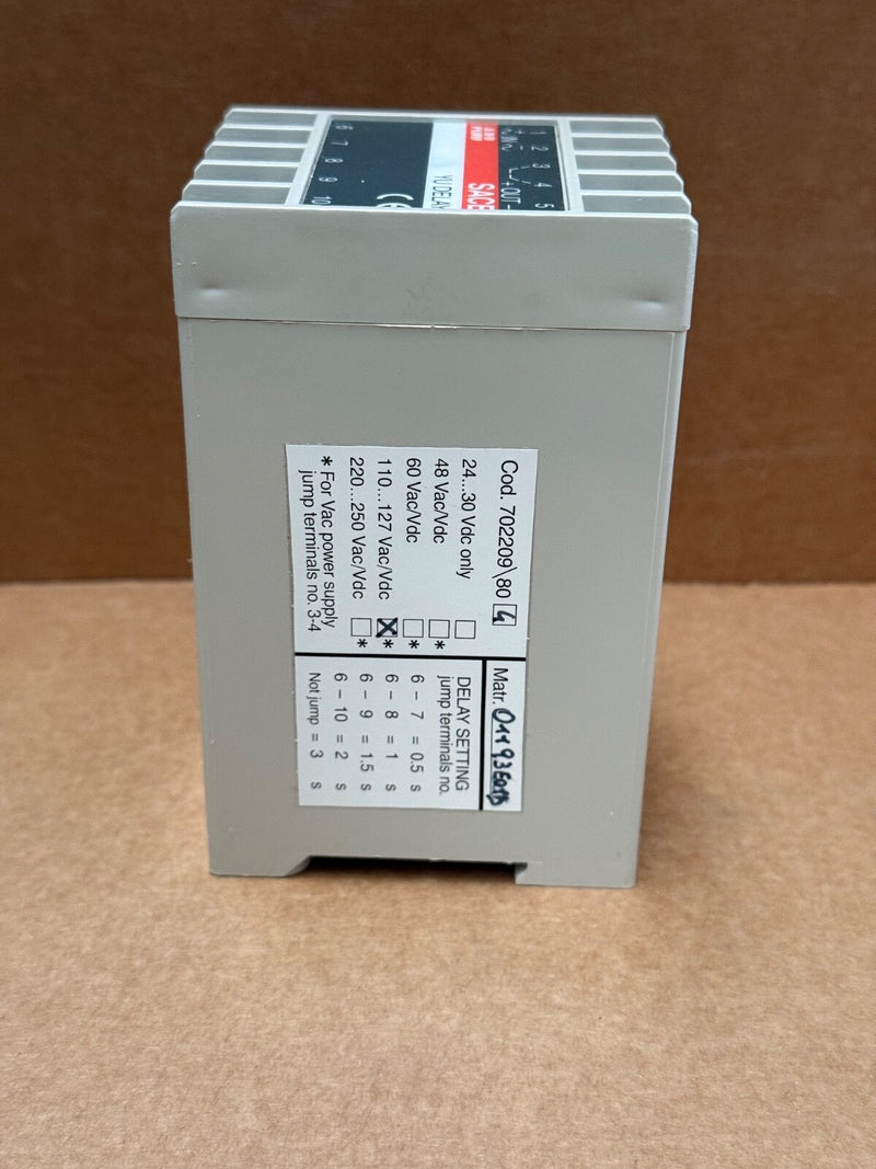 ABB – SACE 702209/804 – YU Delay Relay, 110–127 VAC/VDC – DIN Module ...