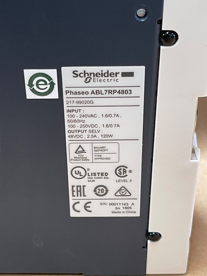 Schneider Electric – ABL7RP4803 – Phaseo DIN‑Rail Switch‑Mode Power Supply 48 V