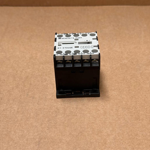 Benedikt & Jäger – K1‑07D22E – Mini Contactor 2NO + 2NC, 24 V DC Coil