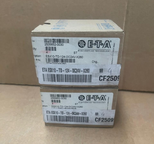 E-T-A - ESX10-TD-124-DC24V-X280 - Adjustable Electronic Circuit Protector