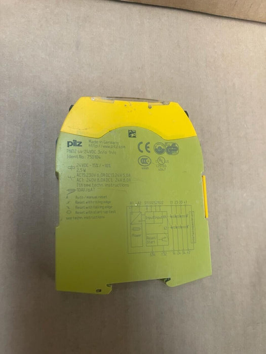 PILZ PNOZ s4 24VDC 3n/o 1n/c - 750104 -Safety Relay