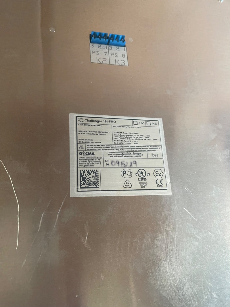 Gecma – Challenger 18I‑FMO – Intrinsically Safe 19″ Display Terminal ATEX Zone 1