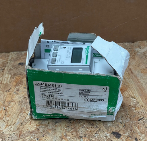 Schneider Electric – A9MEM2110 – Acti9 iEM2110 Single‑Phase Energy Meter, 230 V