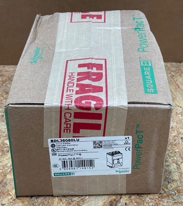 Schneider Electric – BDL36080LU – PowerPact B 80 A 3‑Pole Molded Case Circuit