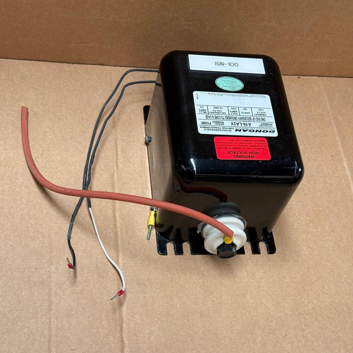 Dongan – A10‑LA2X – 250 VA End‑Ground Ignition Transformer, 120 VAC Pri, 10 kV S