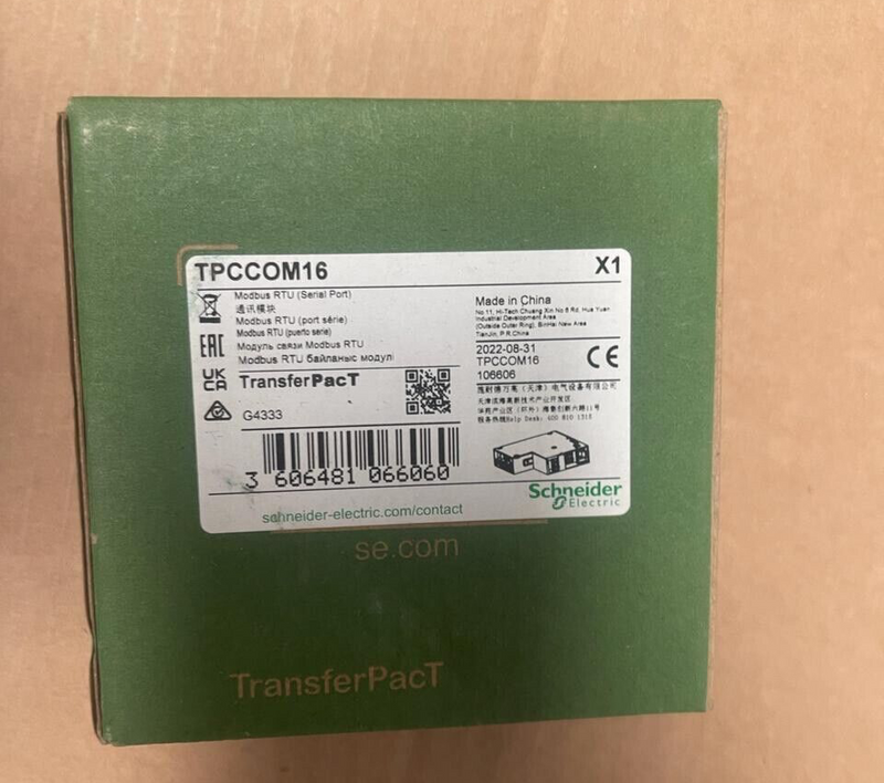 Schneider Electric TransferPacT - TPCCOM16 - ModBus RTU (Serial Port)