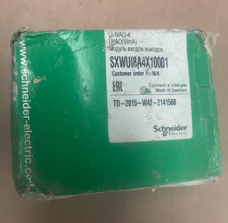 Spacelogic I/o Module Schneider Electric SpaceLogic - SXWUI8A4X10001 - Central I/O module ...