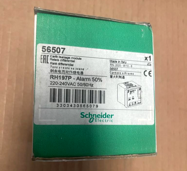Schneider Electric RH197P 56507 30 mA to 30 A, 220/240 VAC 50/60Hz, alarm 50%
