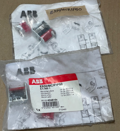ABB – E‑930‑MCR1P50 (2CSM060019R1801) – Fuse Holder Microswitch