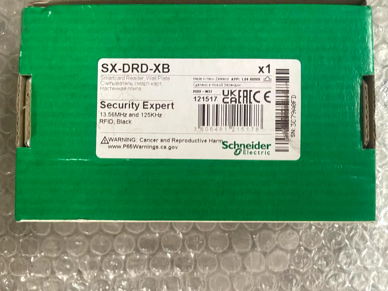 Schneider Electric Security Expert SX-DRD-XB SmartCard reader wall plate