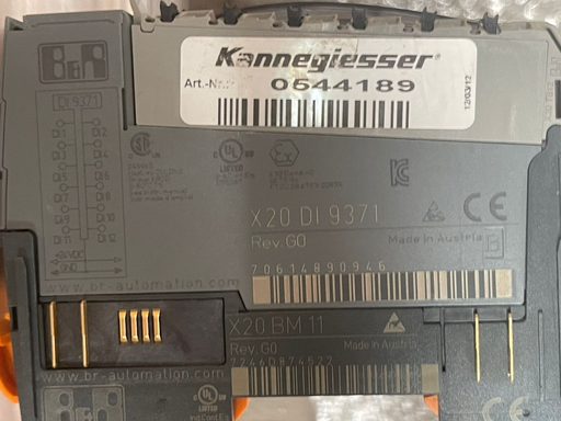 B&R, X20DI9371, I/O Module - 12 digital inputs Sink connection 1-wire connection