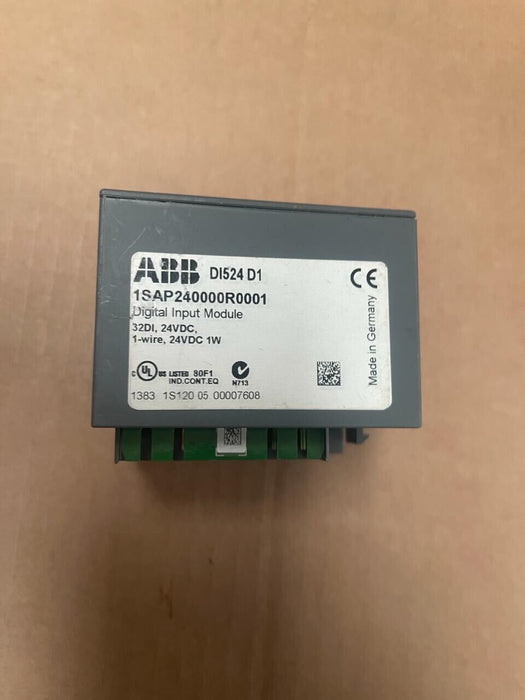 ABB - DI524 D1 - 1SAP240000R0001 - Digital Input Module 32DI, 24VDC, 1-wire, 24V