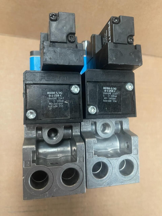 Festo - MEBH-5/3G-D-1-ZSR-C 184498 Magnetventil + 2x MSEB-3-24DC 373855D