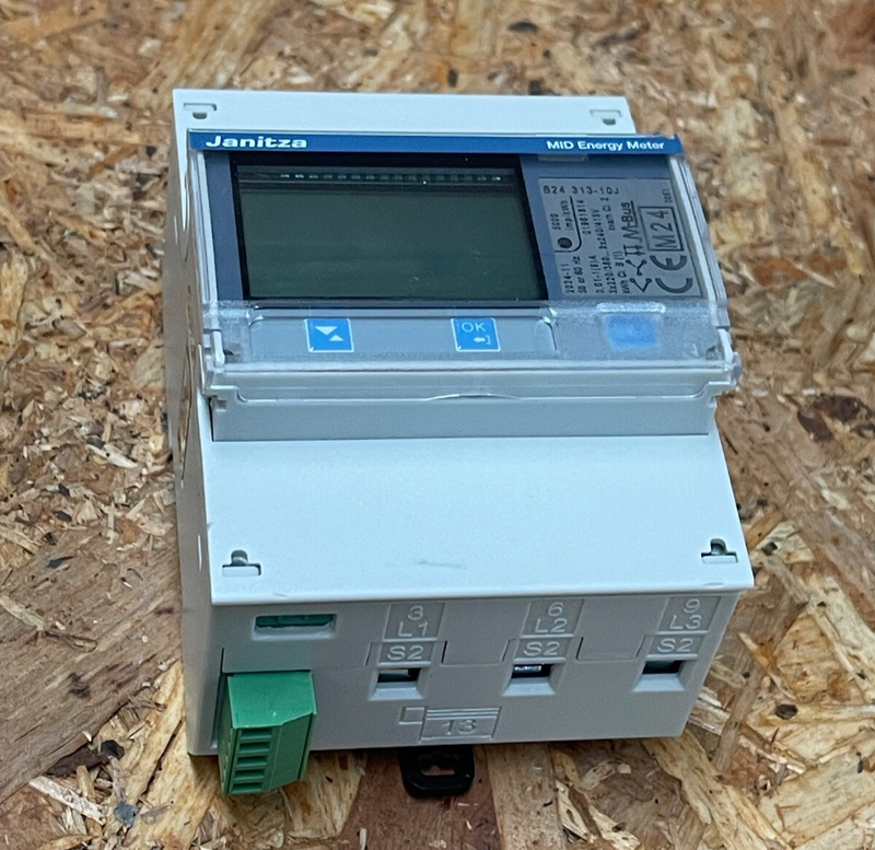 Janitza – B24 313‑10J (M‑Bus) – 3‑Phase MID Energy Meter, 1/5 A Transformer