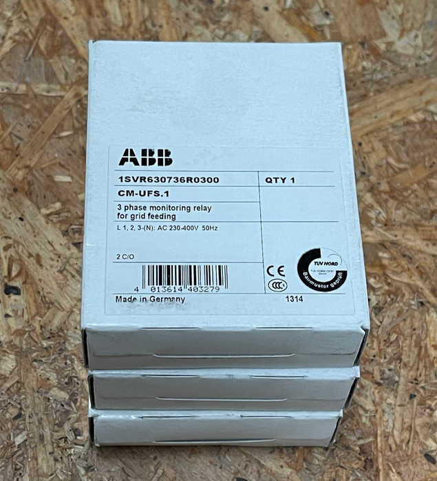 ABB – CM-UFS.1 (1SVR630736R0300) – Three-Phase Grid Feeding Monitoring Relay