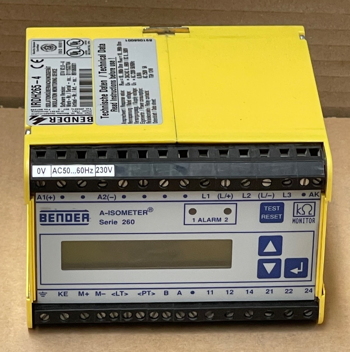 Bender IRDH265‑4 A‑Isometer Insulation Monitoring Device – Insulation ...