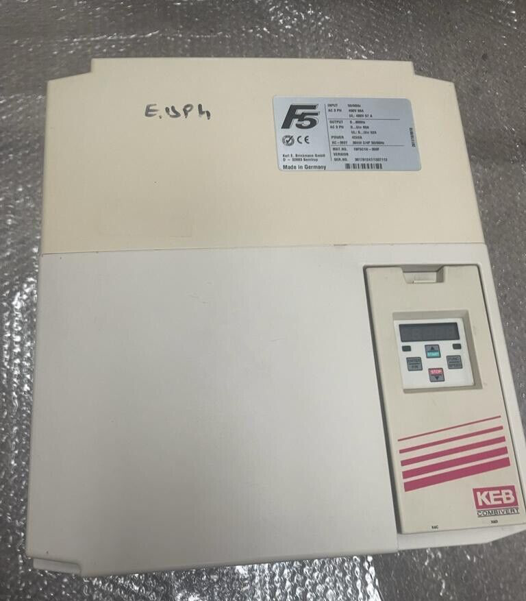 KEB COMBIVERT F5 19F5C1H-350F Drive Controller 30kW - 2805 Hours Runtime