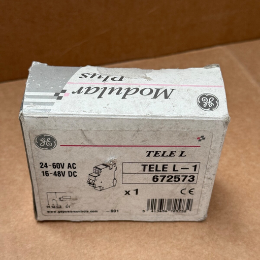 GE – TELEL‑1 (672573) – 24–60 VAC / 24–48 VDC Shunt-Trip Release, 1-Pole