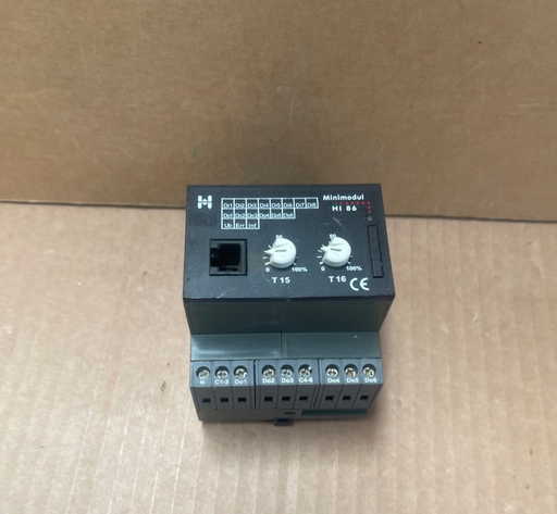 HIQUEL – HI-86 Minimodule – 8 Digital Inputs & 6 SPNO Outputs, DIN-rail Module