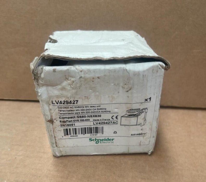 Schneider Ekectric Compact NS80-NSX630 - LV429427 - 220-240V Delay Unit