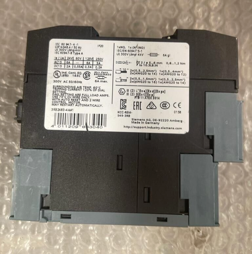 SIEMENS, 3RB2483-4AA1, SIRIUS Evaluation unit for full motor protection