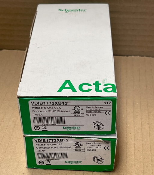 12PCs Schneider Electric – VDIB1772XB12 – Actassi S‑ONE Cat6A Shielded Connector