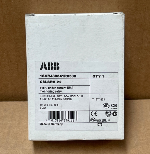 ABB – CM-SRS.22 (1SVR430841R0500) – Current Monitoring Relay, 0.3–15A, 24–240V