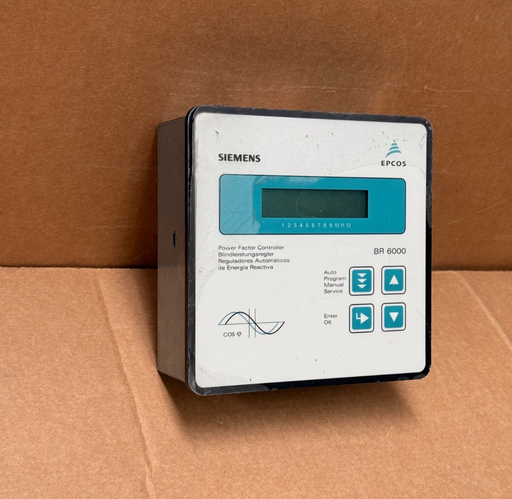 Siemens EPCOS – B44066‑R6012‑S230 – BR6000‑R12 Power Factor Controller, 230 VAC