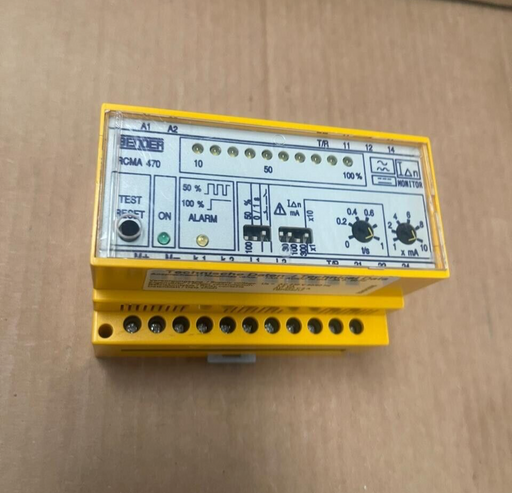 Bender - RCMA471LY - AC/DC Sensitive Residual Current Monitor, 30 mA–3 A