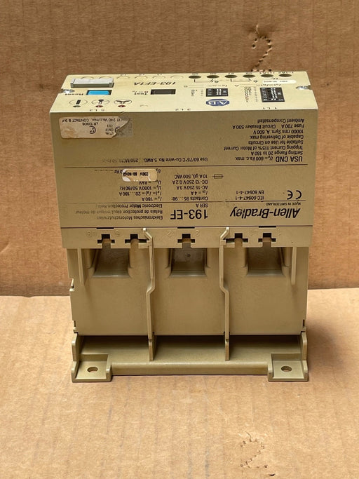Allen‑Bradley – 193‑EF1A – Bulletin 193‑EF Solid‑State Overload Relay 20‑180 A