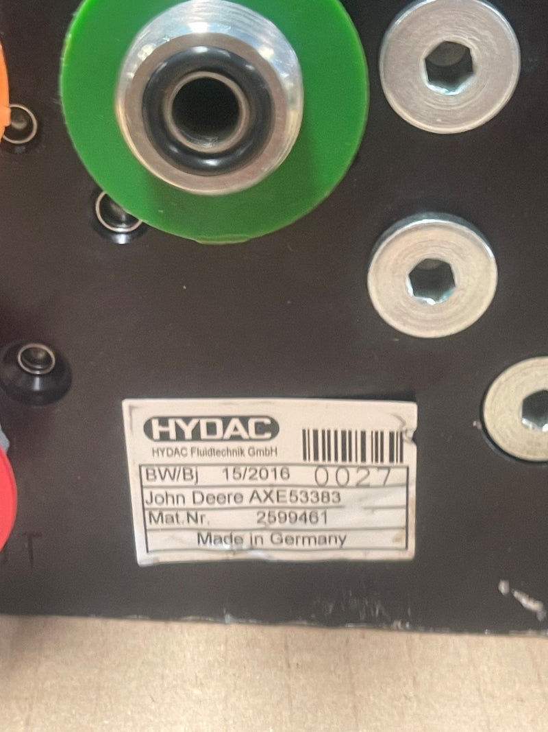 HYDAC – 2599461 – BW/BJ Hydraulic Control Manifold (John Deere AXE53383)