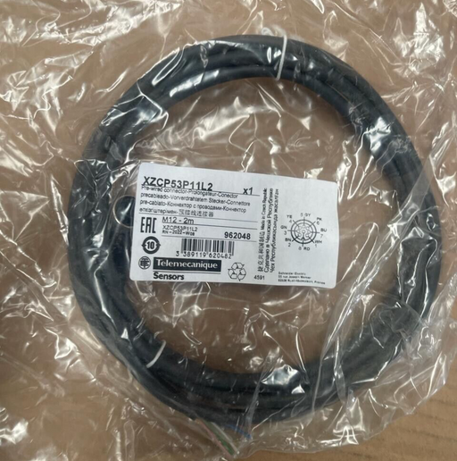 Telemecaique Sensors - XZCP53P11L2 - Pre-Wired Connector M12-2m