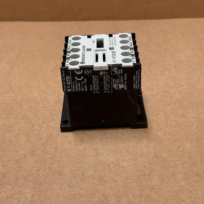 Benedikt & Jäger – K1‑07D22E – Mini Contactor 2NO + 2NC, 24 V DC Coil