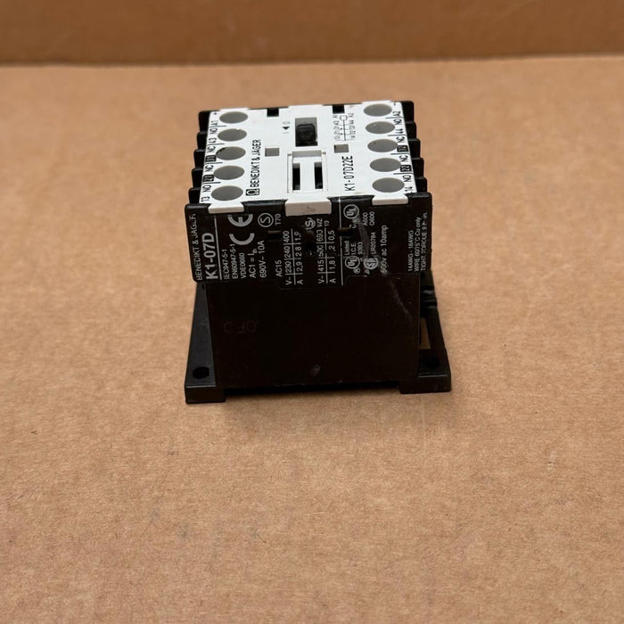 Benedikt & Jäger – K1‑07D22E – Mini Contactor 2NO + 2NC, 24 V DC Coil