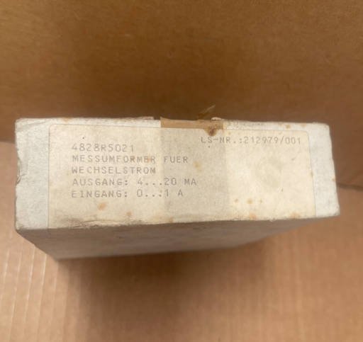 Gossen – 4828-R5021 – AC Current Transducer 0–1 A / 4–20 mA Output (230 V AC)
