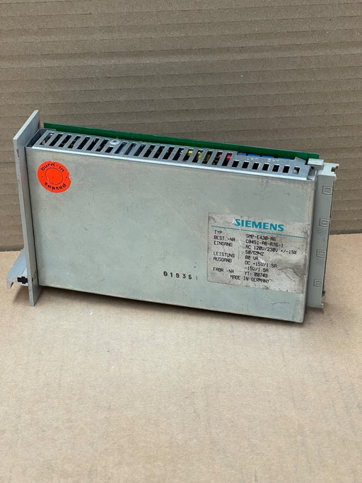 Siemens – SMP‑E430‑A6 – Industrial Power Supply +15 V DC / 1.5 A (80 VA)